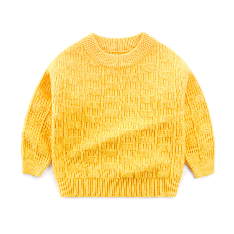 子供服の男女の子供のセーターの純色は底を打って外は柔らかくて暖かいです。|undefined