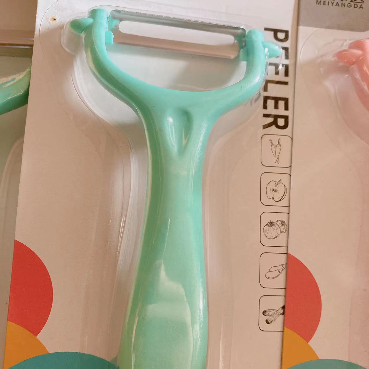 Tarjeta hogar agua cepilladora de acero inoxidable pelador cuchillo fruta cepilladora cocina patata raspado lechuga pelador melón y fruta cepilladora