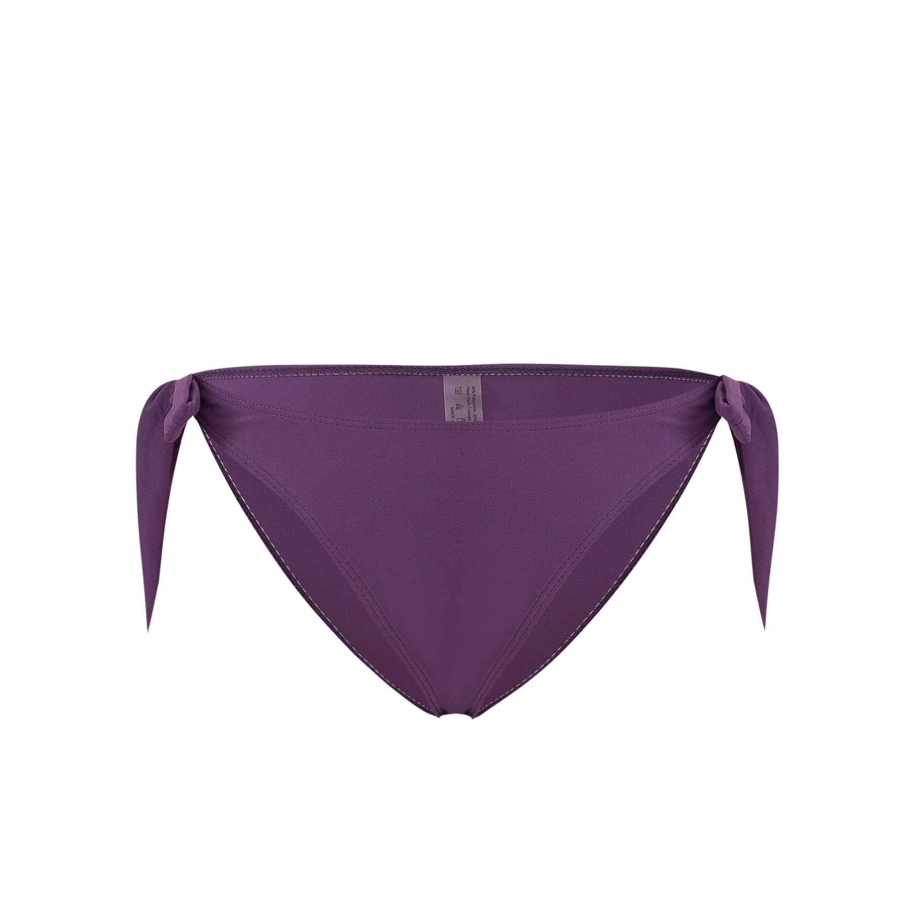 2025 nuevo color sólido de verano pantalones de baño de playa sexy para mujeres Europa y América de cintura alta bikini pantalones de natación al por mayor image 11