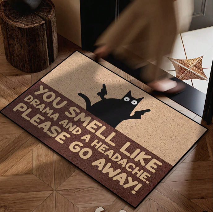 Cross-Border Amazon Cute Garfield Floor Mat Entrance Door Stain-Resistant, Wear-Resistant and Easy-Care Foot Mat Entrance Absorbent Mat