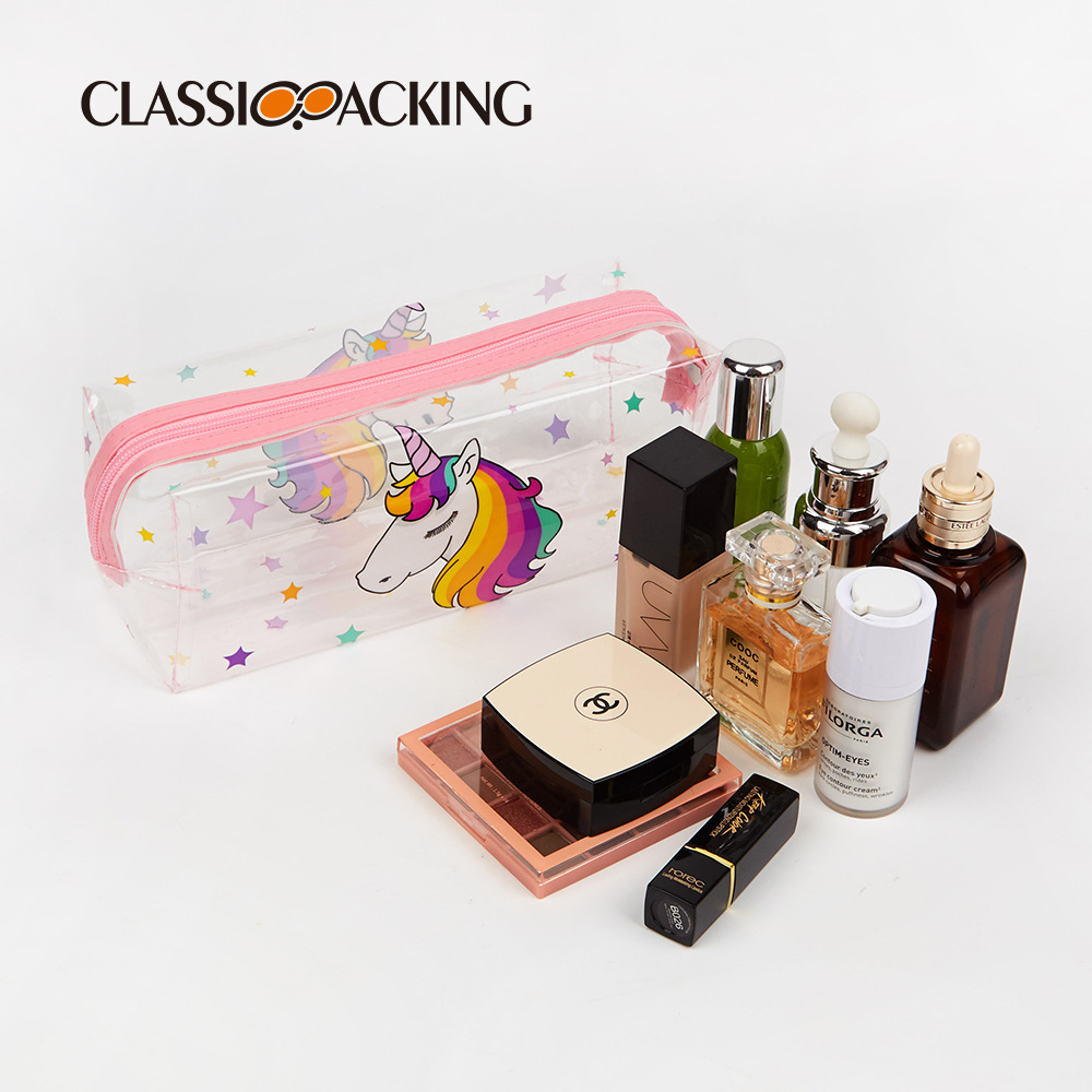 Suministro directo de fábrica material de PVC caja de lápiz patrón de dibujos animados estudiante de la escuela primaria papelería bolsa de almacenamiento simple bolsa de almacenamiento