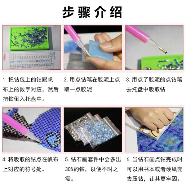 Adult diamond art digital painting kit junior scholar DIY round…