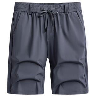 Main Push Brand Men's Casual Pants Summer New Loose Ice-cool High-elastic Five-point Pants Sports Breathable Shorts Thin