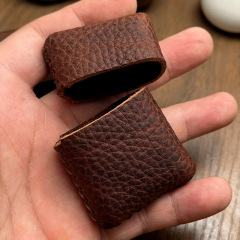 通常のライター保護皮カバーライター皮殻狂馬皮頭層牛革保護カバー手作り復古