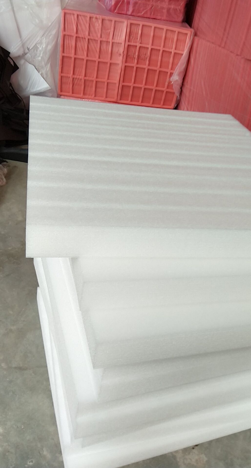 厂家供应白色珍珠棉板材缓冲成型异形包装泡沫/珍珠棉板材