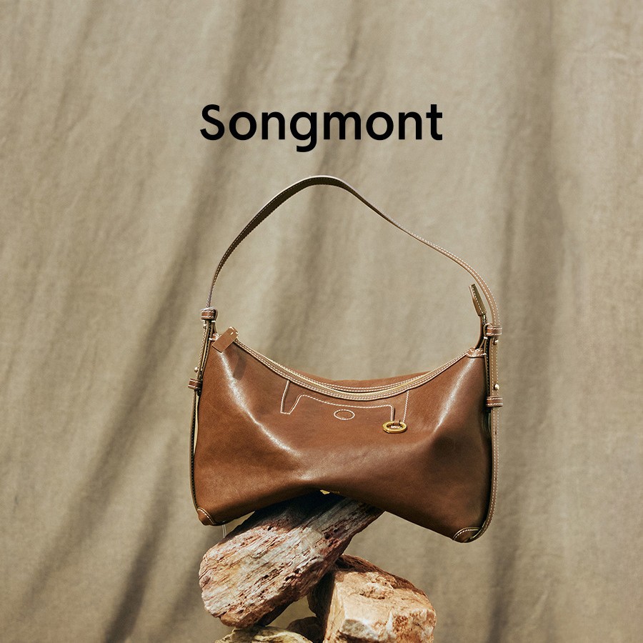 Songm Mountain Series Hobo Bag - Vegetable Tanned Cowhide Commuter Underarm Dumpling Bag For Women