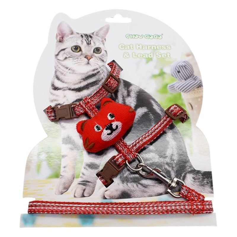 Мультфильм кукольный Кот веревка I-образный питомец тяга веревка кошачья Грудь назад кошка веревка оптом кошка цепь товары для домашних животных