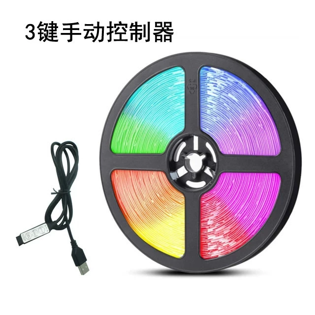 5V 2835 LED RGB световая панель для подсветки телевизора, 24-кнопочный инфракрасный пульт, Bluetooth, музыкальная многоцветная USB-подсветка