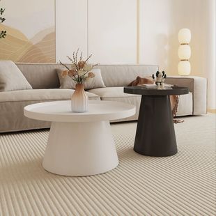 Modern Cream North Fengou Simple Iron Coffee Table Small Apartment Living Room Home Popular Creative Round Accessible Luxury Combination