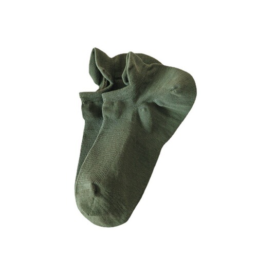  spring and summer new men's mesh big heel solid color men's cotton boat socks casual ear-lifting socks men's socks