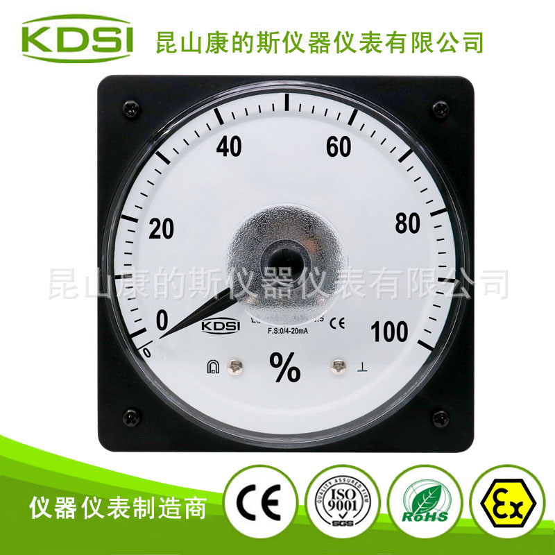 供应 指针式负载表LS-110 DC4-20mA 100百分比表 船用电流表头