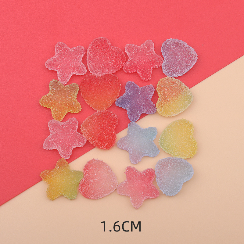 Simulation soft candy resin accessories DIY handmade shop material cream glue mobile phone shell patch cake matching decoration