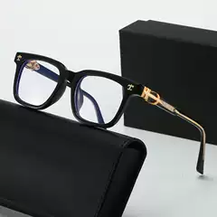 New Style Imitation Plate Leg Crowe Heart TR Pin Anti-Blue Light Flat Mirror Men's and Women's Retro Fashion Square Glasses Frame