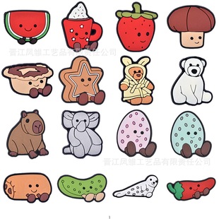 �羳Jellycat�ɐ۹���ϵ�п�ͨʳ��PVCܛ�z�NƬ����ЬDIY�Ʒ���