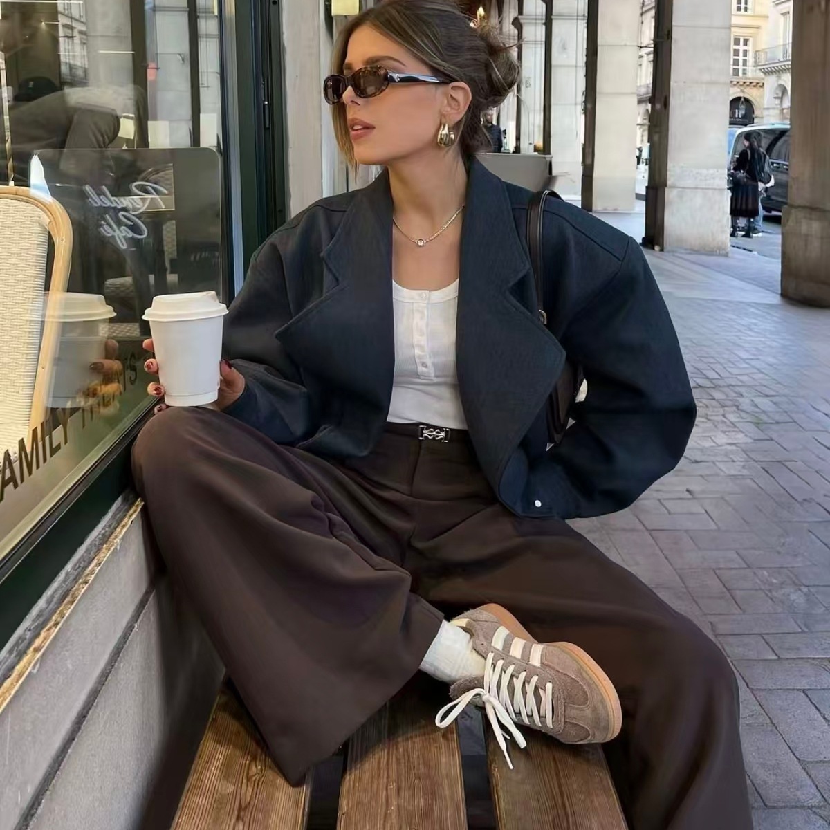 外贸德训鞋板鞋经典百搭鞋男士女士条纹休闲鞋