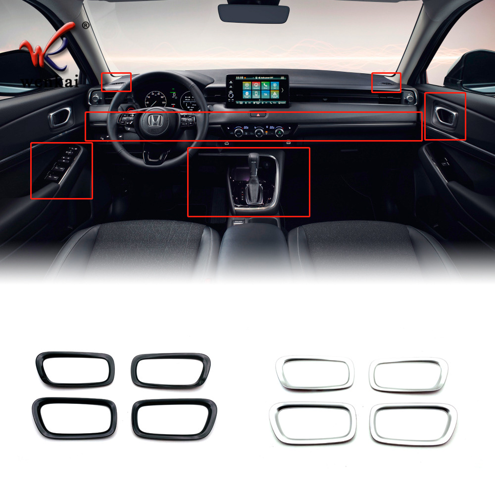 Adecuado para Honda 21-22 Qizhi modificado coche interior puerta tazón manija HR-V ajuste especial