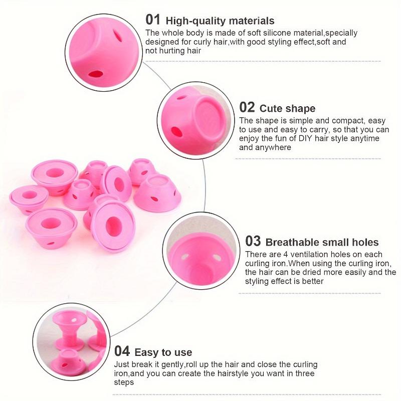 无热卷发器套装适合所有发质蘑菇头造型卷发棒蘑菇卷卷发器