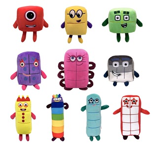 Numberblocks Цифровые строительные блоки куклы Детская математика Просвещения Анимированные плюшевые игрушки спот