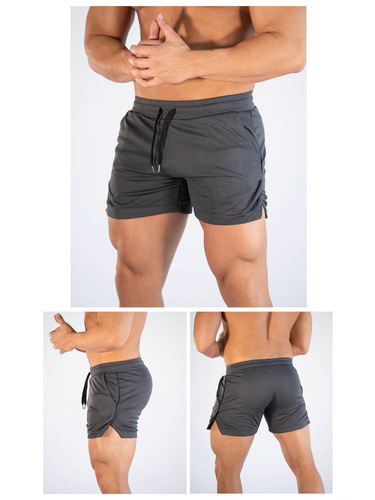 2025 Cross-border Fitness Men's Running Shorts Fitness Training Quick-drying Swim Trunks Three-tie Belt One-piece Dropshipping