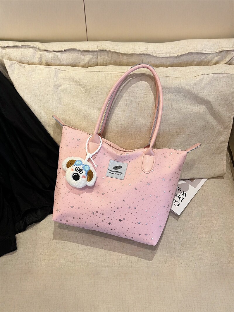 2026 bolsas de hombro de viaje de gran capacidad de mujeres bolsas de mano coreanas bolsas colgantes de dibujos animados