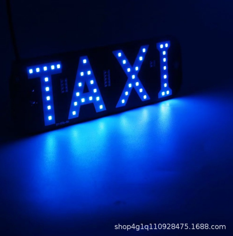 Cross-Border Taxi Indicator Light Taxi Sign Lyft Brand Logo Led Light Taxi Vehicle Led Identification Light