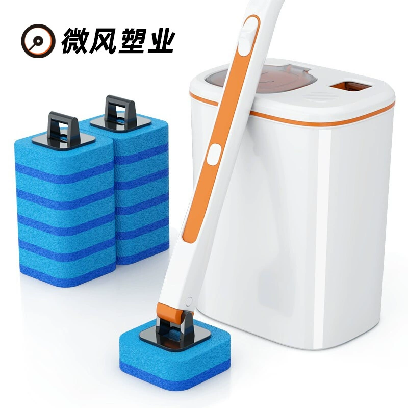 Disposable toilet, set for home use, automatic brush
