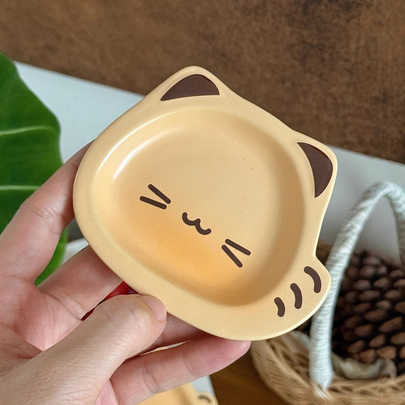 箱批可爱猫咪外形釉下彩陶瓷酱料碟调味碟餐具套装家用烧烤蘸料碟