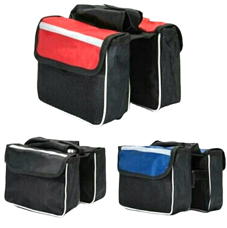 Good Quality Large Front Beam Bag Bicycle Bag Mountain Bike Front Beam Bag Front Bag Tool Bag Bicycle Double Saddle Bag