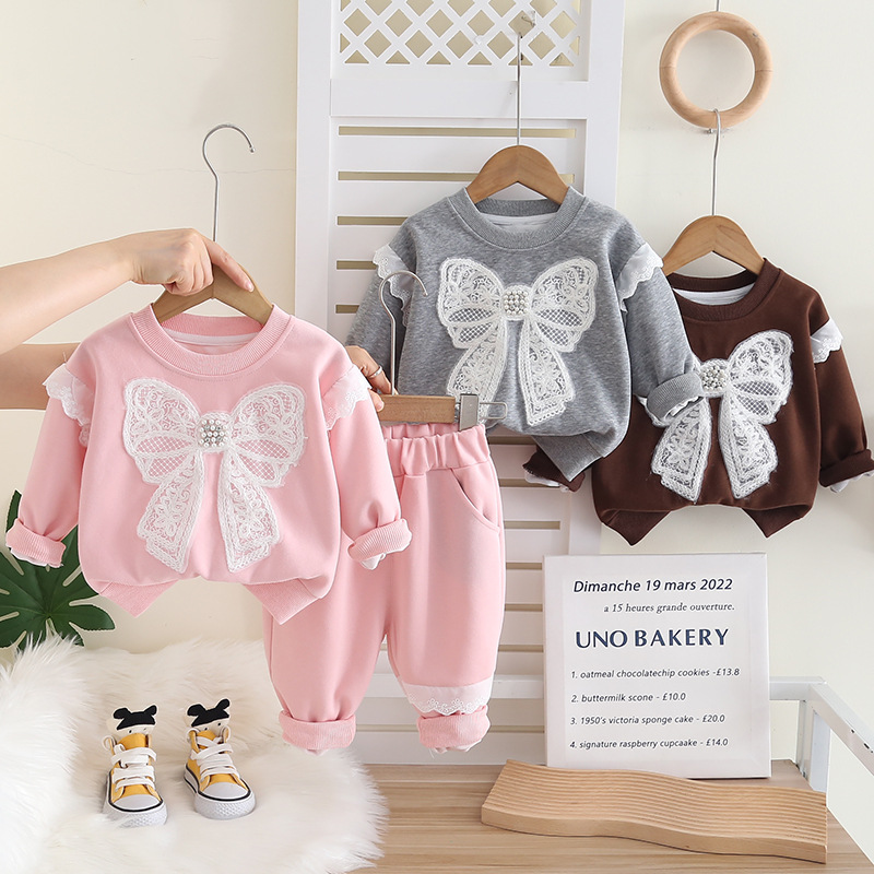 Chinese Girls Spring and Autumn Butterfly Knot Sweater