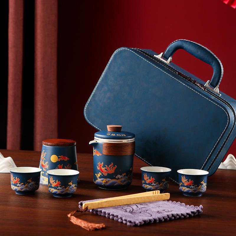 Koi Nofu Quick Cup Creative керамический чайный сервиз кунг-фу Подарочная коробка для путешествий портативный логотип