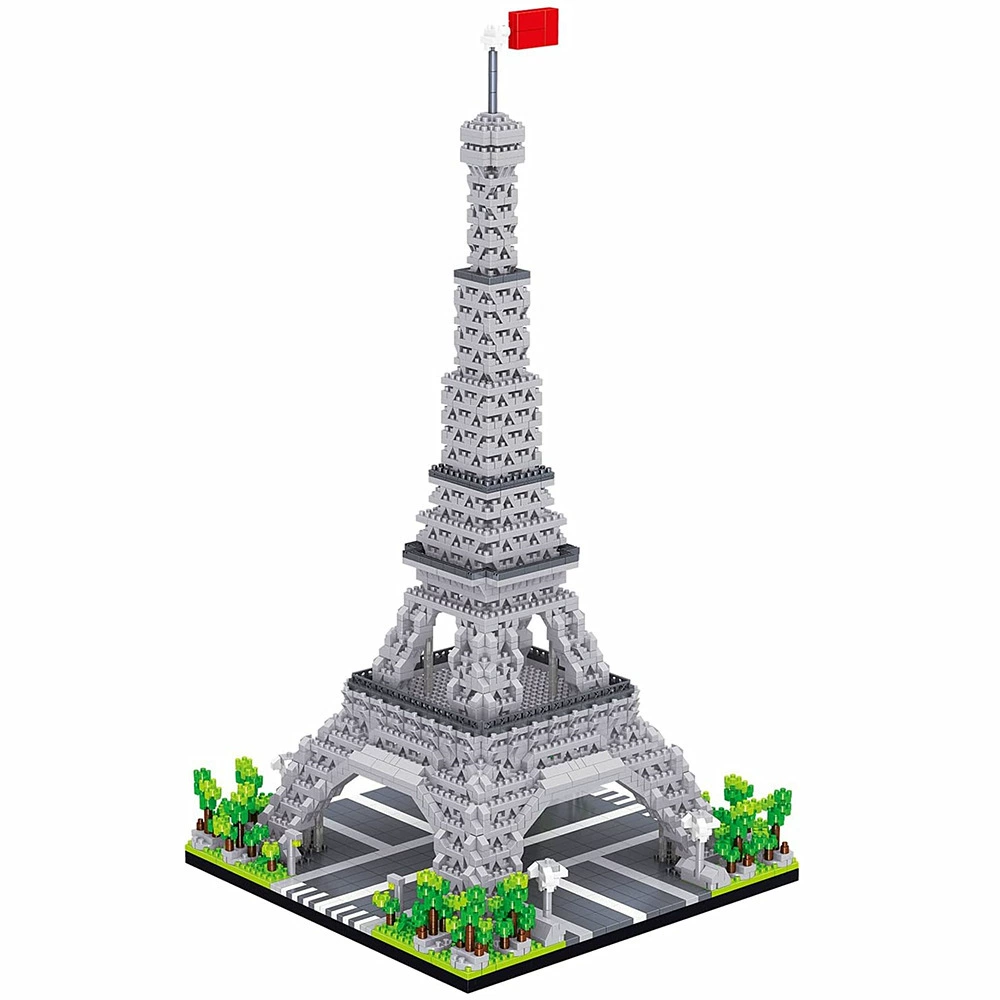Совместимо с LEGO LZ8002 Парижская Эйфелева башня архитектурные креативные сборные блоки игрушки украшения оптом через границу