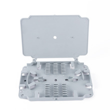 廠家直供12芯小灰盤塑料疊加式盤線盒接線盤直熔盤光纜光纖熔接盤