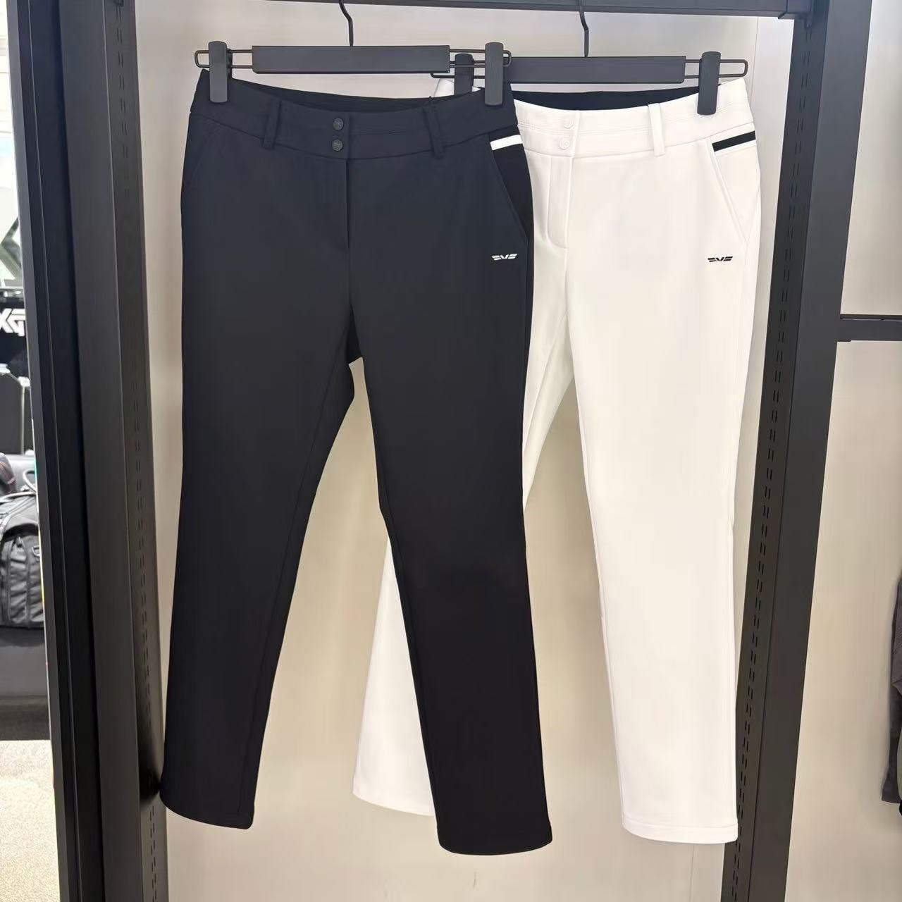 New Autumn and Winter Golf Women's Sports Casual Trousers, Korean Style, Fleece-Lined, Slimming, Comfortable and Versatile Pants