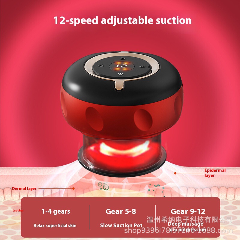 電動スクレーピング器具、ワイヤレスカッピング器具、充電式大吸引温湿布ハンドラー、経穴ポータブル真空吸引機|undefined
