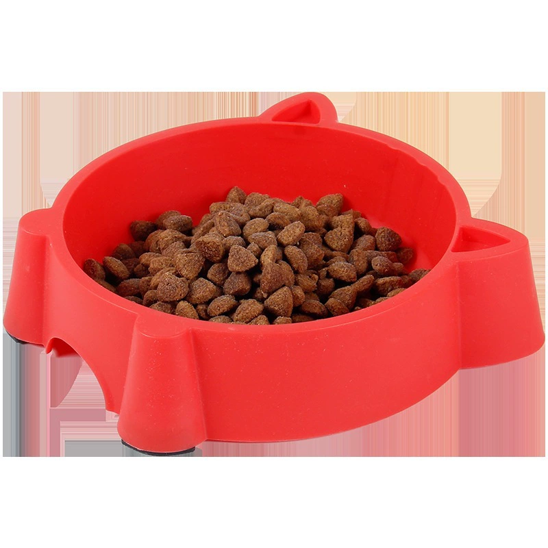 Миска для кошек из пластика с рисунком, мультяшная, четырехцветная, маленькая, для корма, для кошек и собак, с возможностью печати, прямые продажи с фабрики