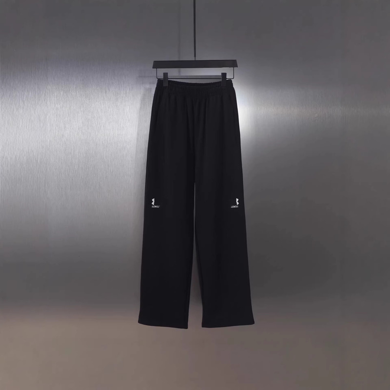 "Vile Goods in Stock" High Version Bl 2024 New Embroidered Casual Pants Os Loose Fit Unisex Style