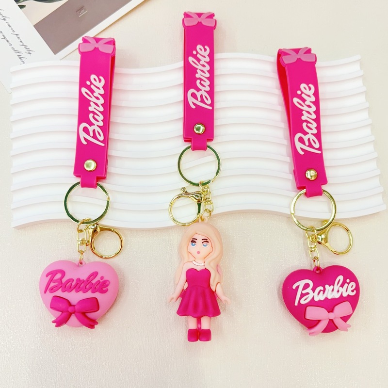かわいいバービー PVC キーホルダー学生ペンダント小さなギフトカップル装飾品ギフトインターネット有名人の装飾品卸売|undefined
