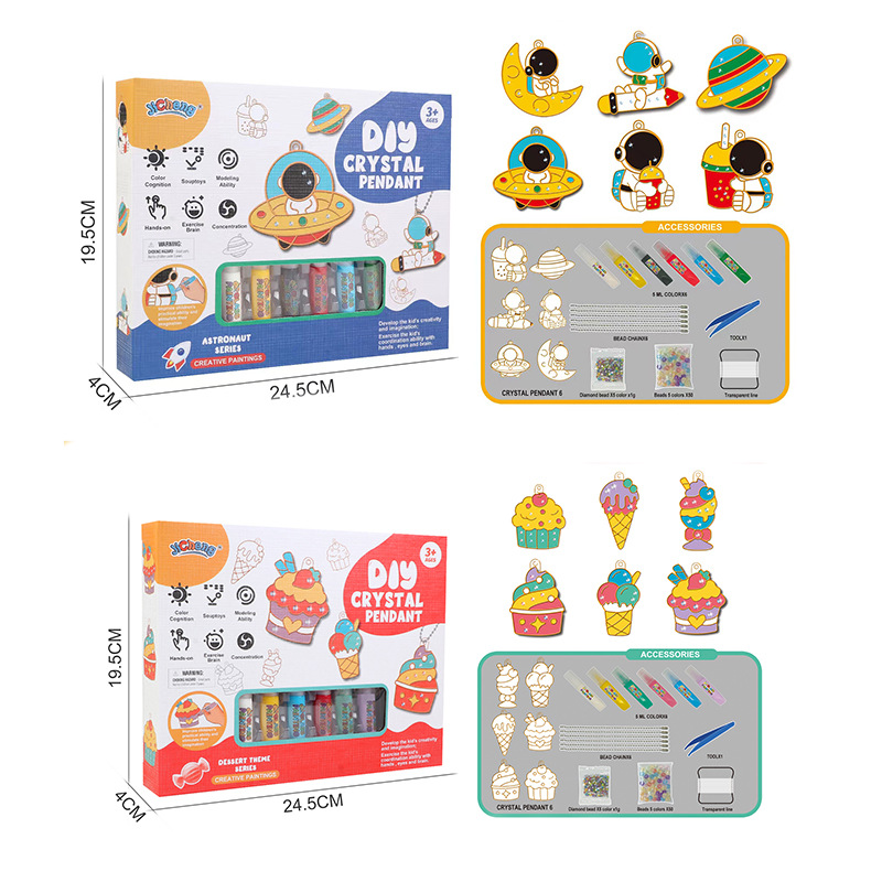 Juego de Pintura de Cristal DIY sin Horno para Niños de Plástico para Manualidades image 1