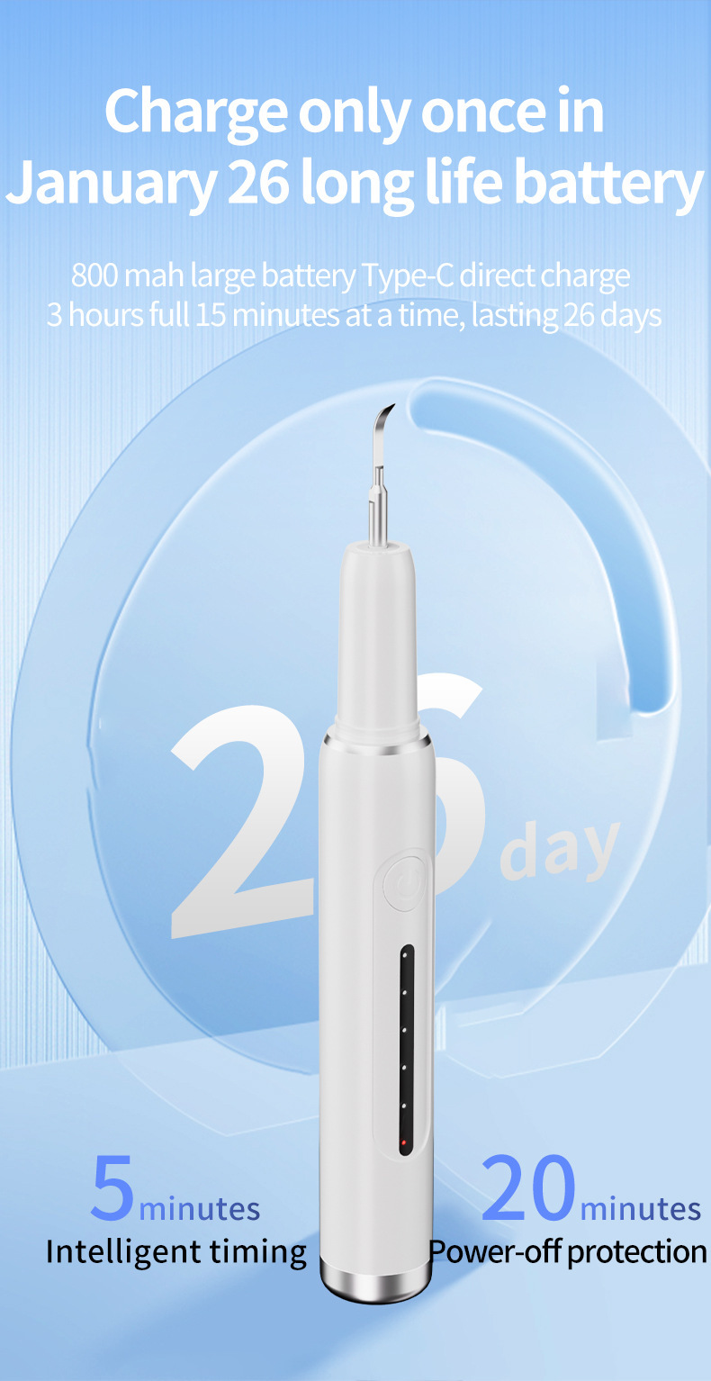 Electric tooth cleaner multifunctional handheld teeth cleaning device