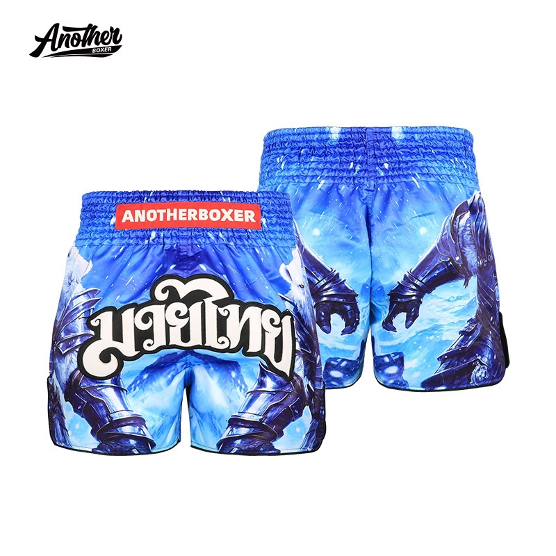 Anotherboxer New Ice Bear Muay Thai Shorts Free Fighting Sanda Fighting Pants Unisex Muay Thai Shorts