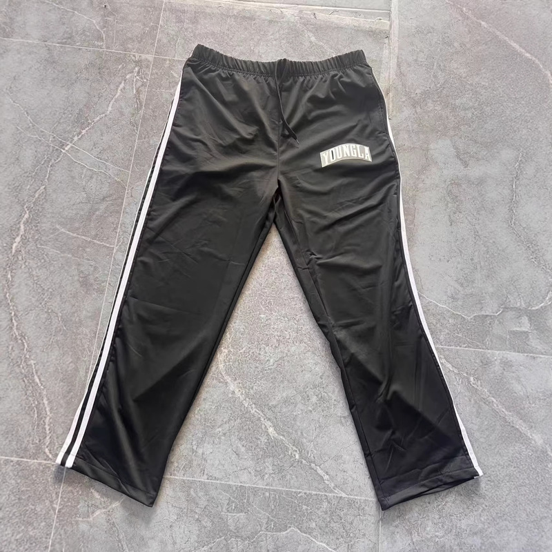Youngla Men's Sports Pants Double Striped Printed Casual Pants Gym Sports Fitness Mid-Waist Straight-Leg Pants Youngla Men's Sports Pants Double Striped Printed Casual Pants Gym Sports Fitness Mid-Waist Straight-Leg Pants