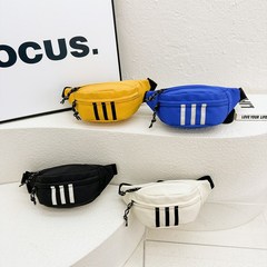 Factory Wholesale Kindergarten Nylon Children's Chest Bag Modern Trendy Cool Boy Single Shoulder Bag Fashion Striped Print Backpack