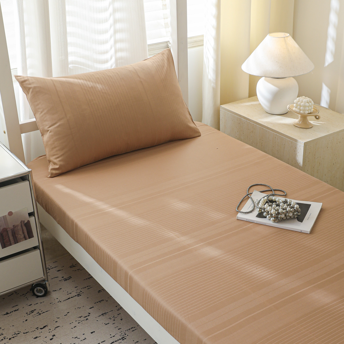 Sombrilla de cama jacquard de algodón de una sola pieza 100 dormitorio de estudiantes de algodón alquilado dormitorio especial lavable a máquina 25 estilos