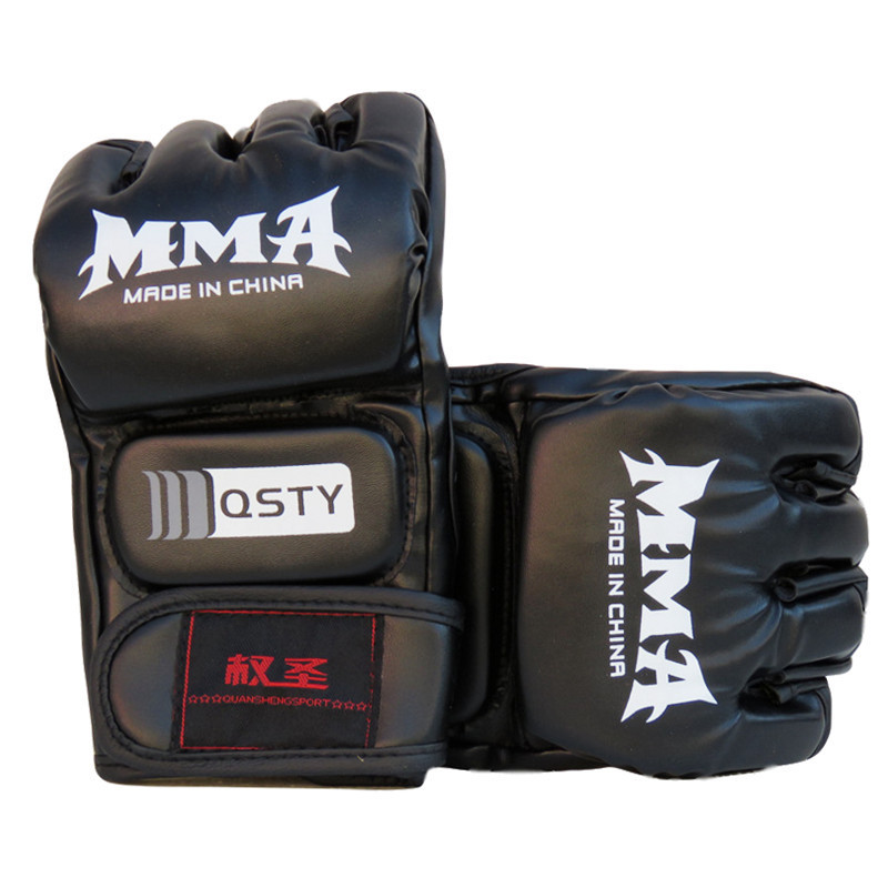 Half finger boxing gloves Sanda fighting UFC boxing gloves adult fighting training MMA boxing gloves wholesale