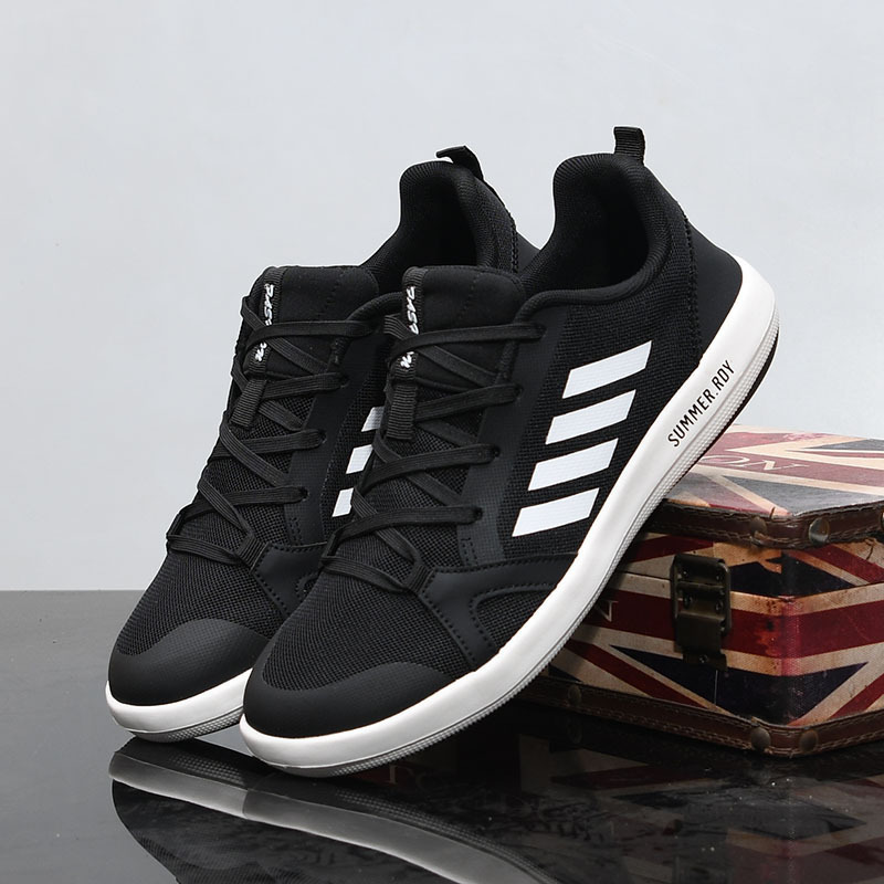 Trendy Summer Men's Shoes, Wading Shoes, Lightweight Breathable Running Shoes, Versatile Sports and Casual Shoes, Thin Mesh Panel Shoes for Men