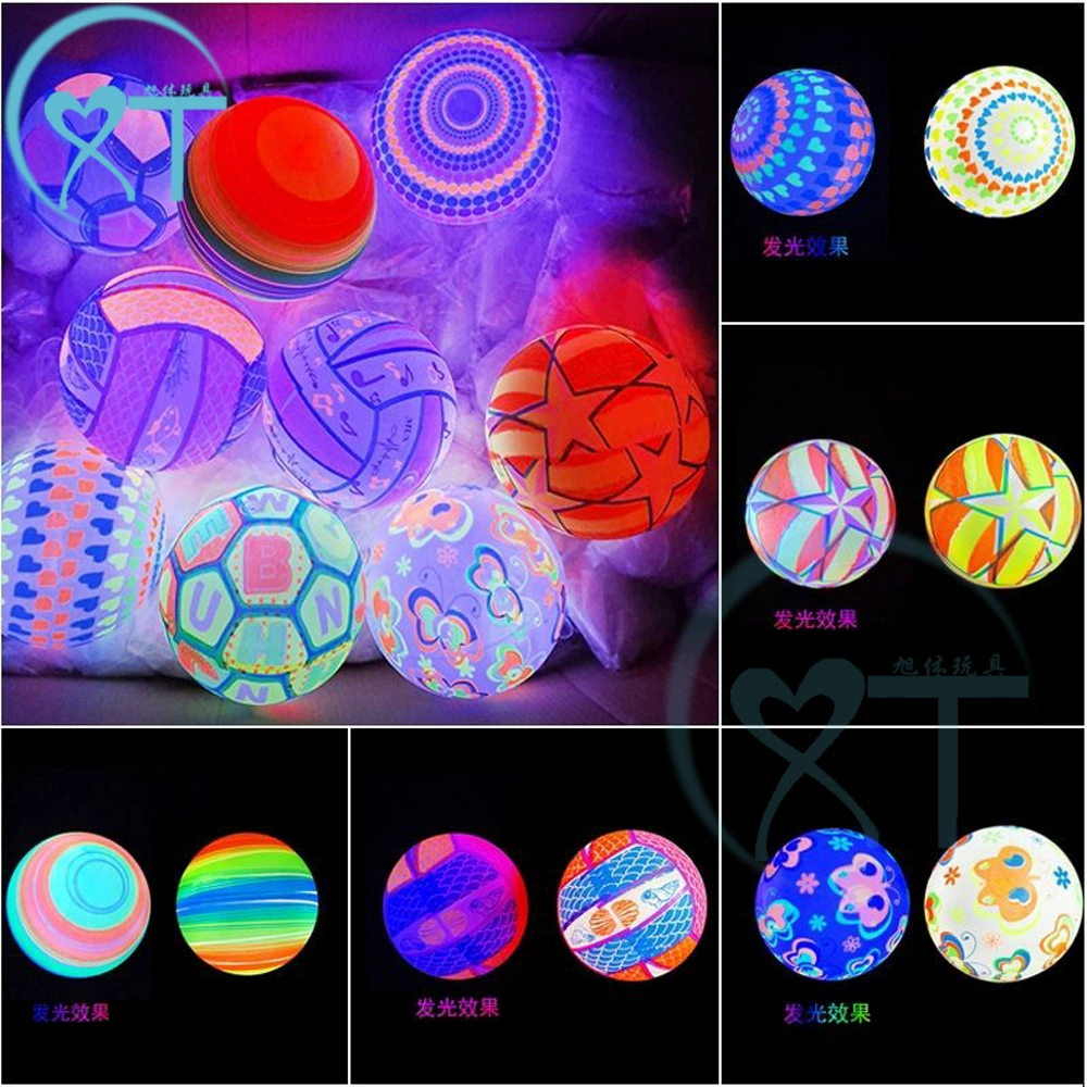 Ночной рынок киоск поставка Горячая Распродажа Новый флуоресцентный мяч Детская Надувная Игрушка цепочка веревочный мяч Бесплатная доставка