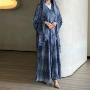 扎染印花夏季女士连衣裙