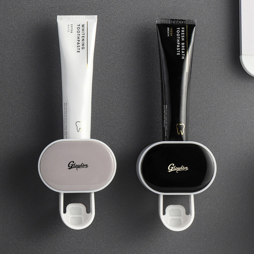 Fully automatic toothpaste squeezer wall-mounted punch-free toothpaste storage rack lazy toothpaste squeezer live supply