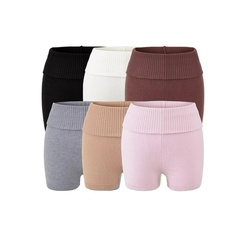 American Hot Girl Hip-Covering Knitted Shorts Autumn and Winter New Style 2025 Sexy Flip-Waist Tight Ultra-Short Casual Pants Hot Pants American Hot Girl Hip-Covering Knitted Shorts Autumn and Winter New Style 2025 Sexy Flip-Waist Tight Ultra-Short Casual Pants Hot Pants