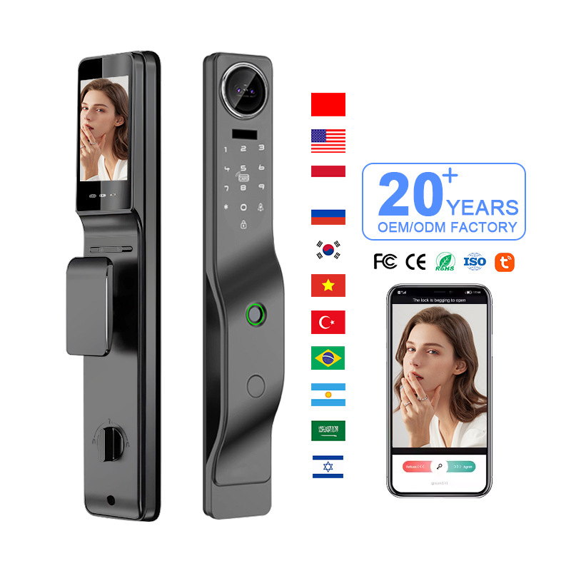 Face recognition fully automatic home cat eye photo password lock…